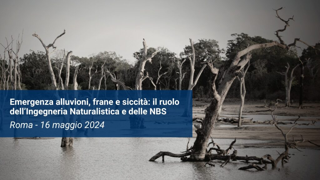 Workshop – Emergenza alluvioni, frane e siccità: il ruolo dell’Ingegneria Naturalistica e delle NBS