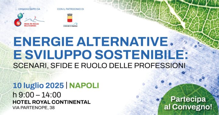 Convegno “Energie alternative e sviluppo sostenibile: scenari, sfide e ruolo delle professioni”