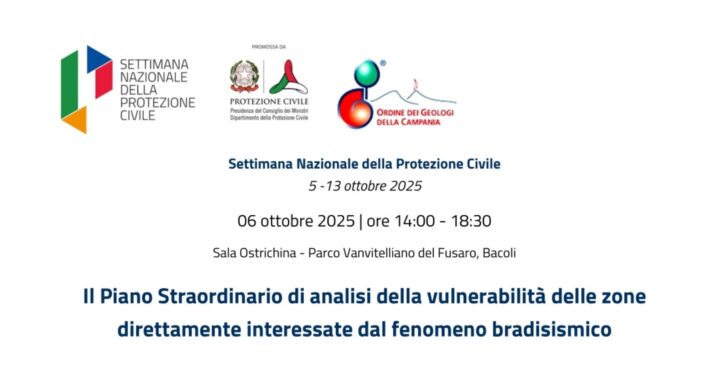 Convegno – Il Piano Straordinario di analisi della vulnerabilità delle zone direttamente interessate dal fenomeno bradisismico