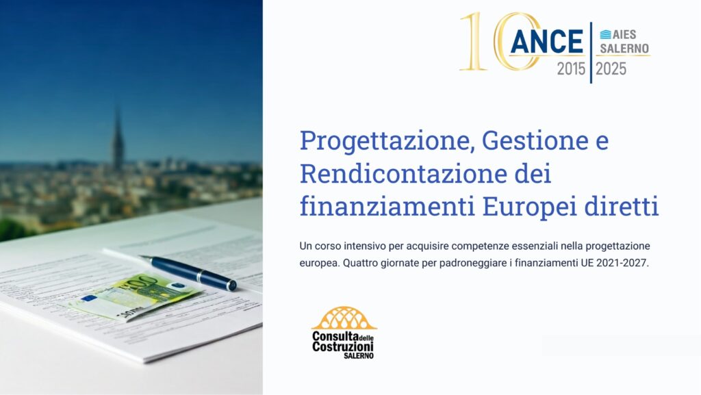 Corso di Europrogettazione: un’opportunità formativa per i geologi professionisti