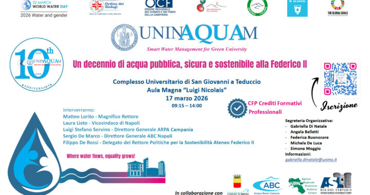 UNINAQUAM: dieci anni di acqua pubblica, sostenibile e di qualità alla Federico II