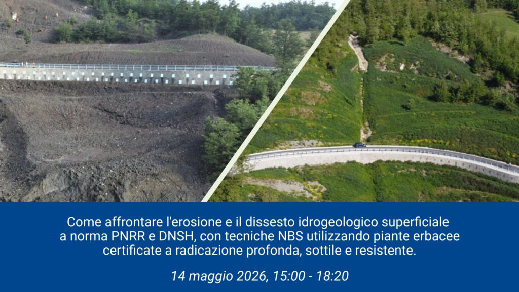 Giornata di Studio ad Avellino: dissesto idrogeologico superficiale, NBS e PNRR