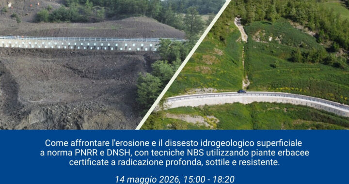 Giornata di Studio ad Avellino: dissesto idrogeologico superficiale, NBS e PNRR