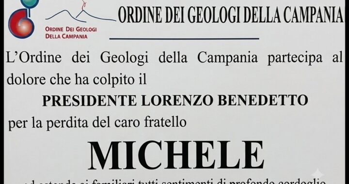 Vicinanza e cordoglio per la perdita di Michele Benedetto