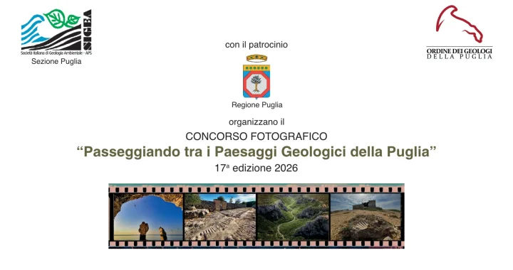 XVII Ed. Concorso fotografico “Passeggiando tra i Paesaggi Geologici della Puglia”